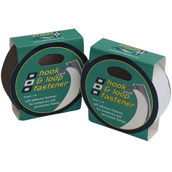 Psp hook & loop fasteners velcro tape white 25mm x 1m