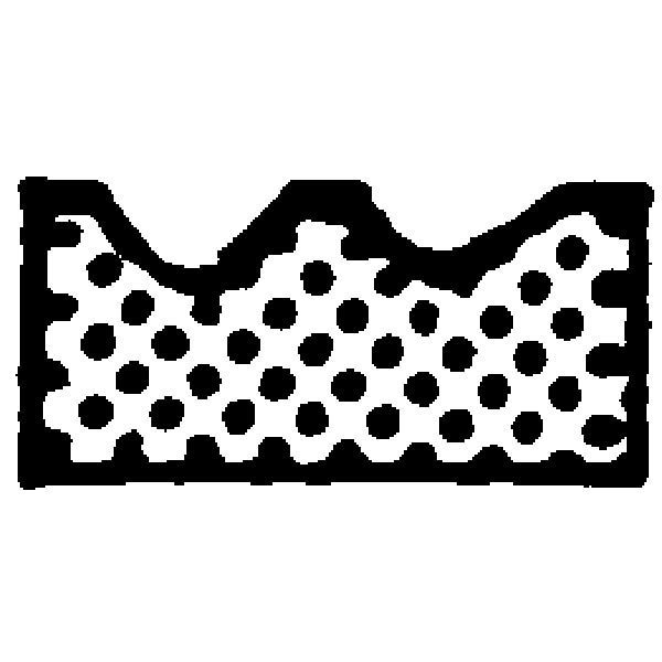 Sico W-top 9x4mm with adhesive