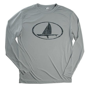 Harken Long Sleeve T-Shirt - Oval on Grey