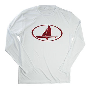 Harken Long Sleeve T-Shirt - Oval on White