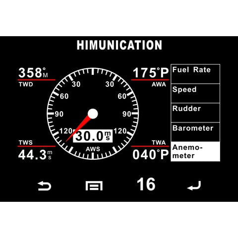 HIMUNICATION HM-TS18 UKW-Funkgerät der Klasse DSC-D mit GPS, NMEA2000 und Multifunktions-Touch-Display