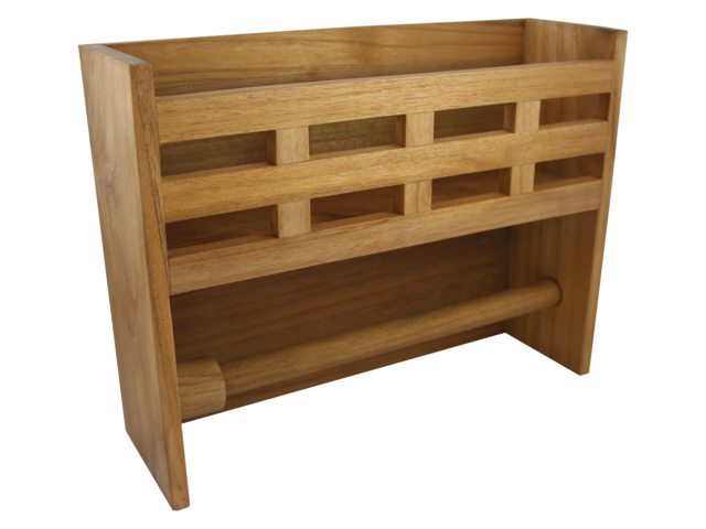Opbevaringsstativ med toiletpapirs holder 33x10x25.5cm