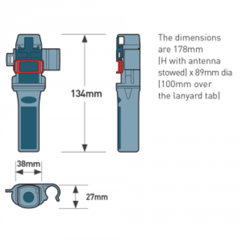 Ocean Signal rescueME MOB1 AIS MOB (personal SART) 740S-01551