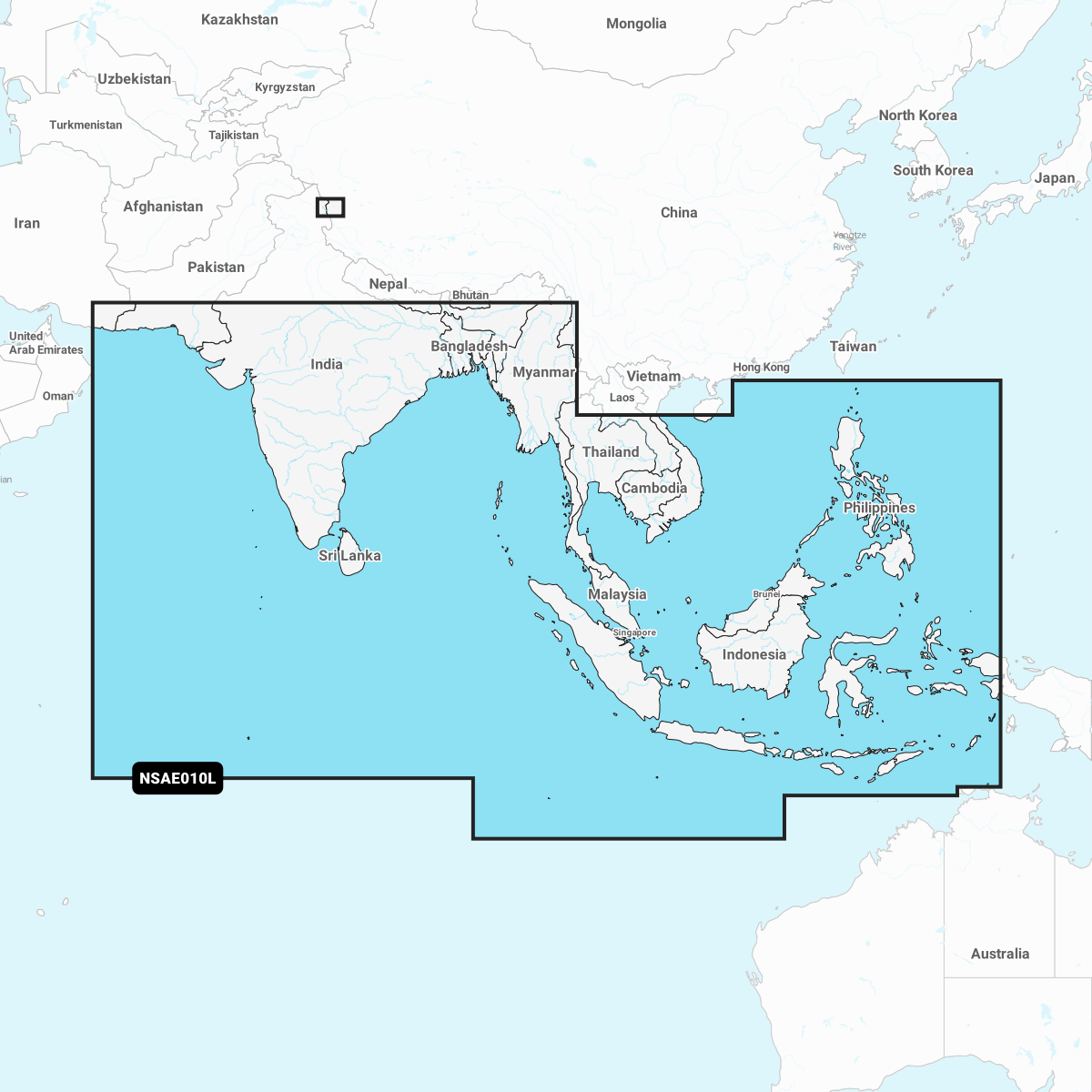 Garmin Indian Ocean and South China Sea - Charts