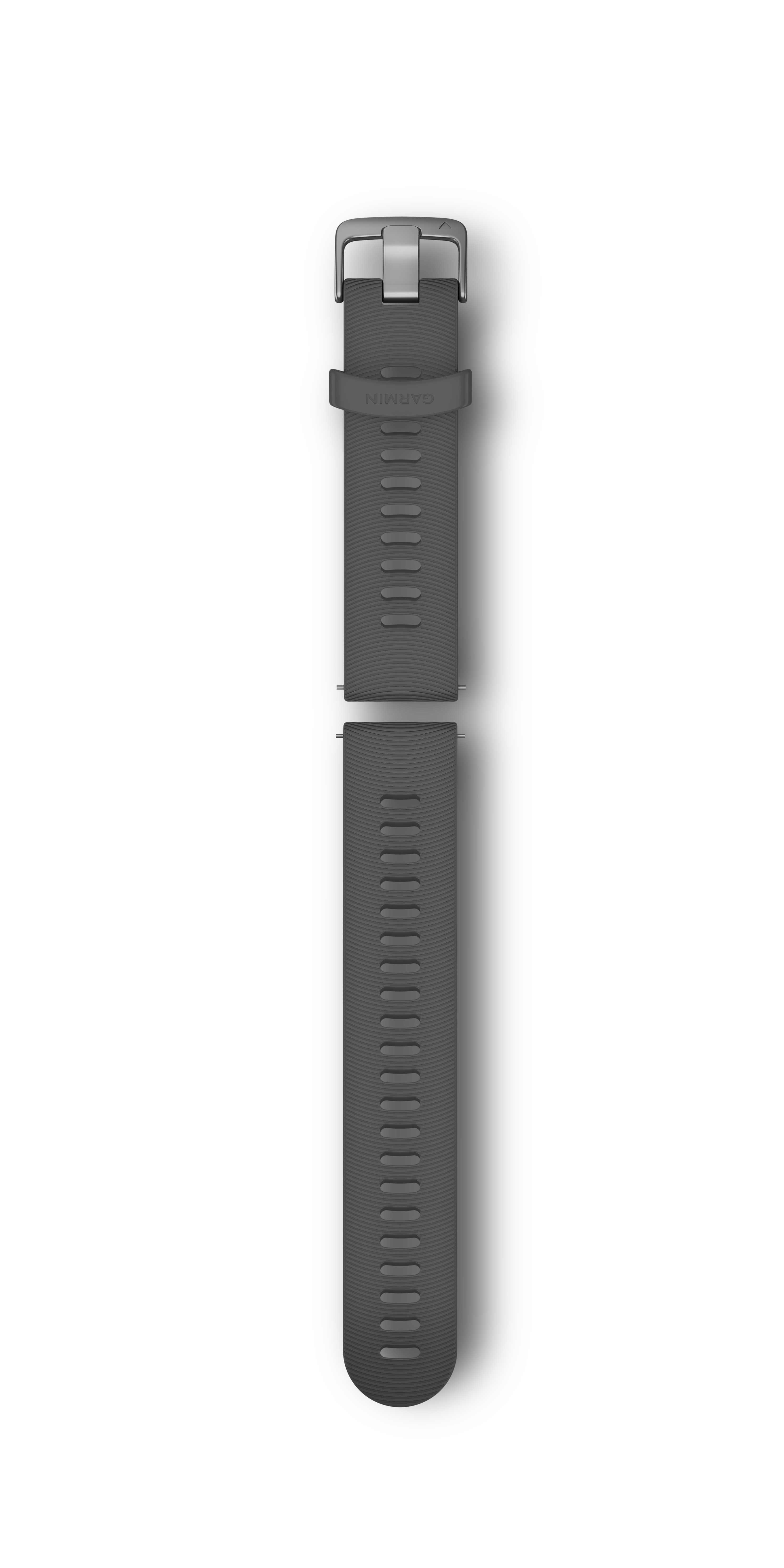 Garmin Quick Release strap, slate gray silicone with stainless steel buckle