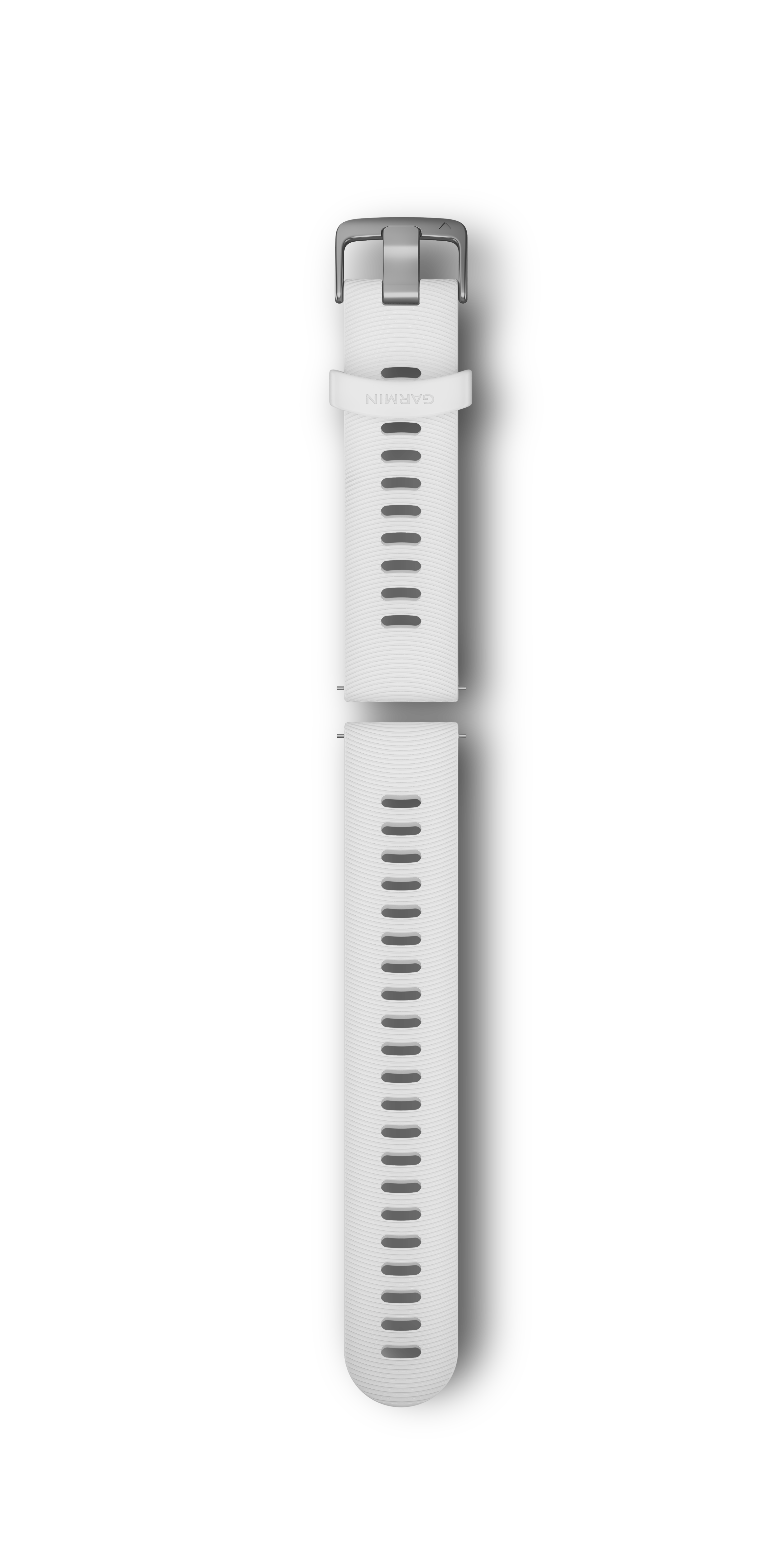 Garmin Quick Release Straps (20mm), White Silicone Strap, Stainless Steel Hardware