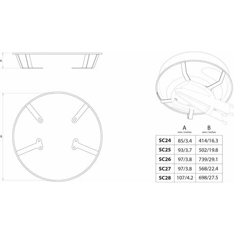 Scanstrut Radar Guard – für M92722 und SC21 Masthalterungen – SC27