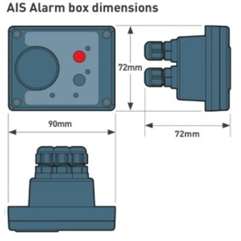 Ocean Signal MOB Finder AIS Alarm Box for AIS-MOB and AIS-SART reception 741S-02037