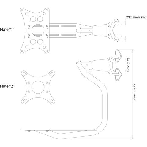 Scanstrut LMM-1 selbstnivellierende Masthalterung