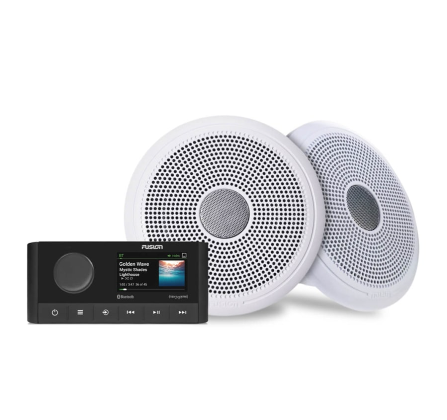 Fusion stereoanlæg- og højttalersæt, MS-RA210 og XS Sports højttalersæt