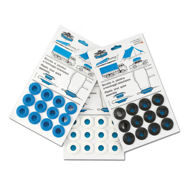 Eyelets/Grommet White A2216000 hole Ø:15mm Card A 12 pcs