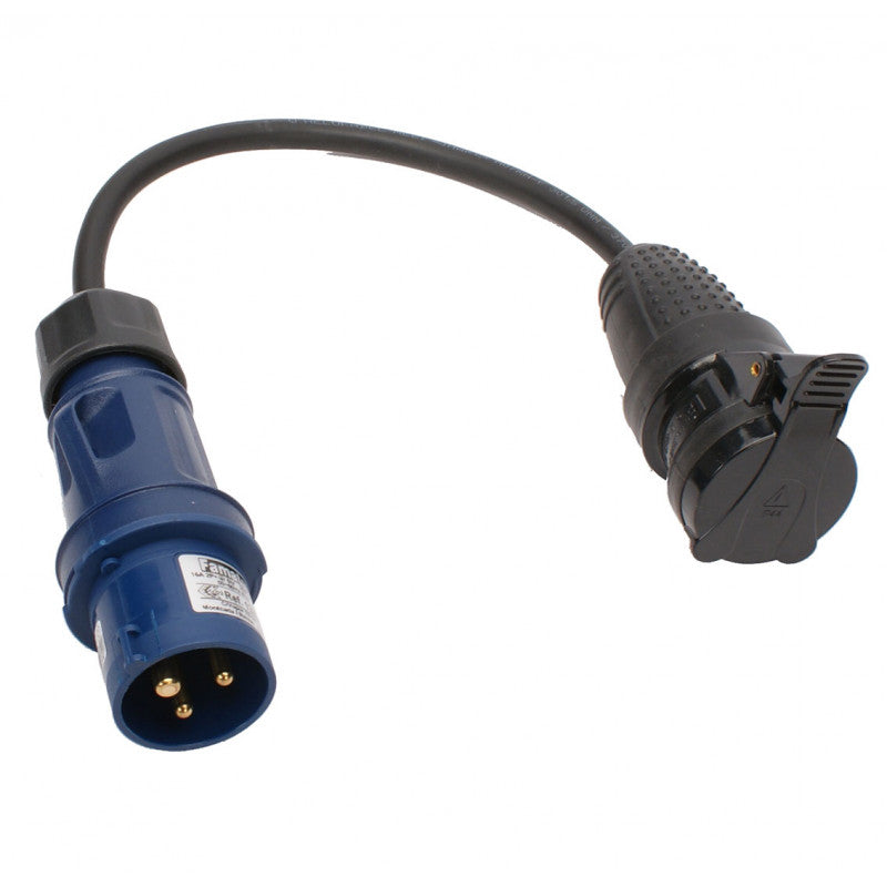 Adapterkabel CEE-Stecker/SCHUKO-Buchse