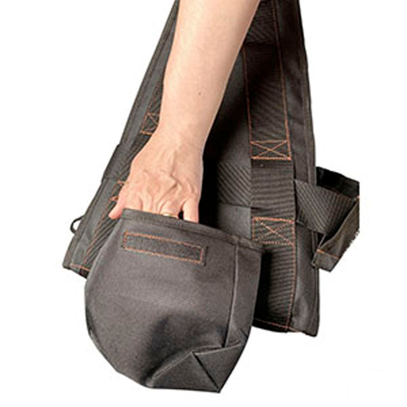 Bådsmandsstol sort med træsæde 37 x 25 cm B1080040