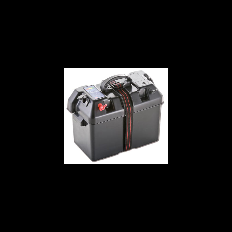 Batteriebox Accu mit Zu- und Ablauf