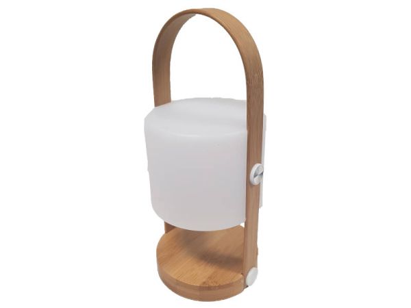 Bamboo LED Log House Lamp