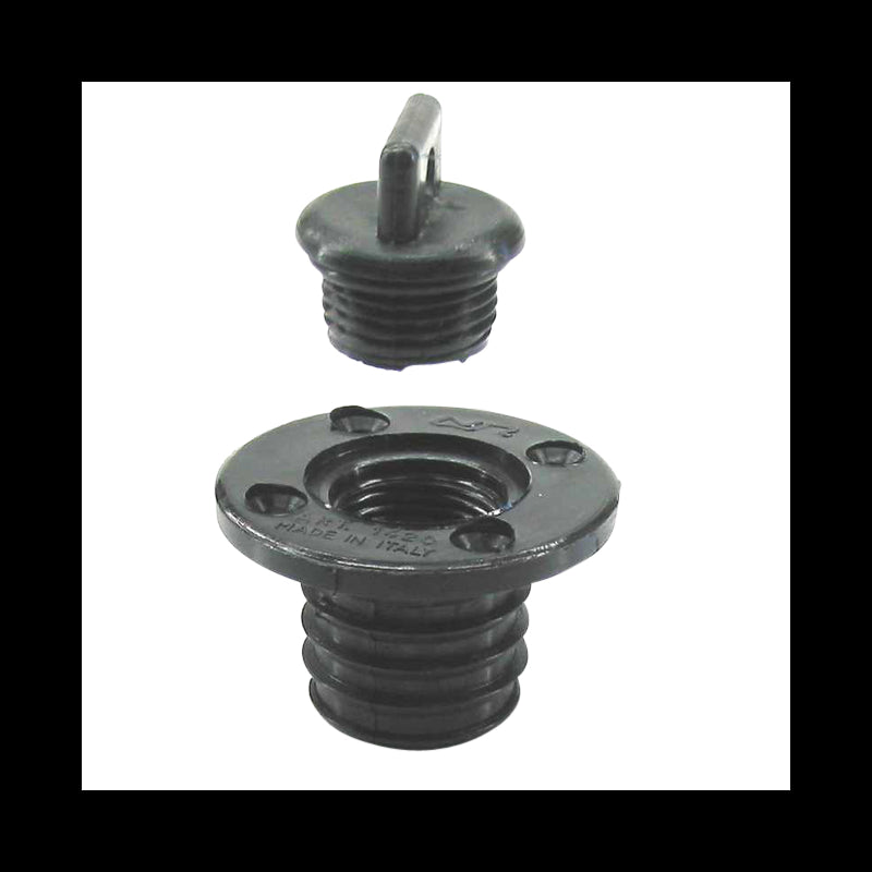 Lænseprop m/skruehul hvid