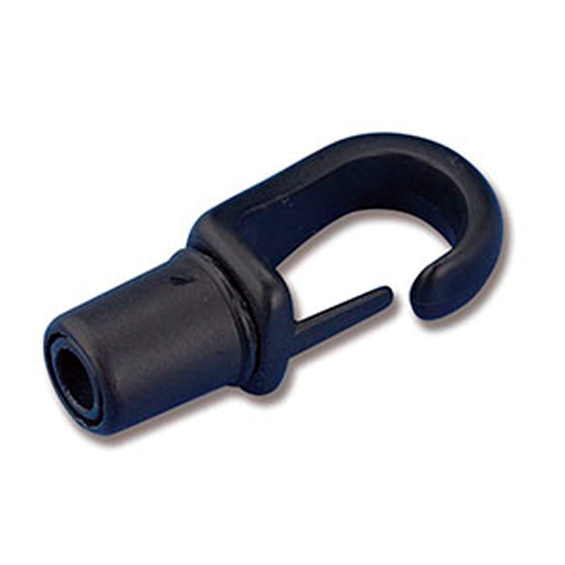 Haken Nylon schwarz f/8mm elastisch 2-tlg