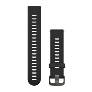 Garmin Quick Release Straps (20mm), Black, Slate hardware
