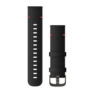Garmin Quick Release straps (22mm), black leather with slate gray hardware