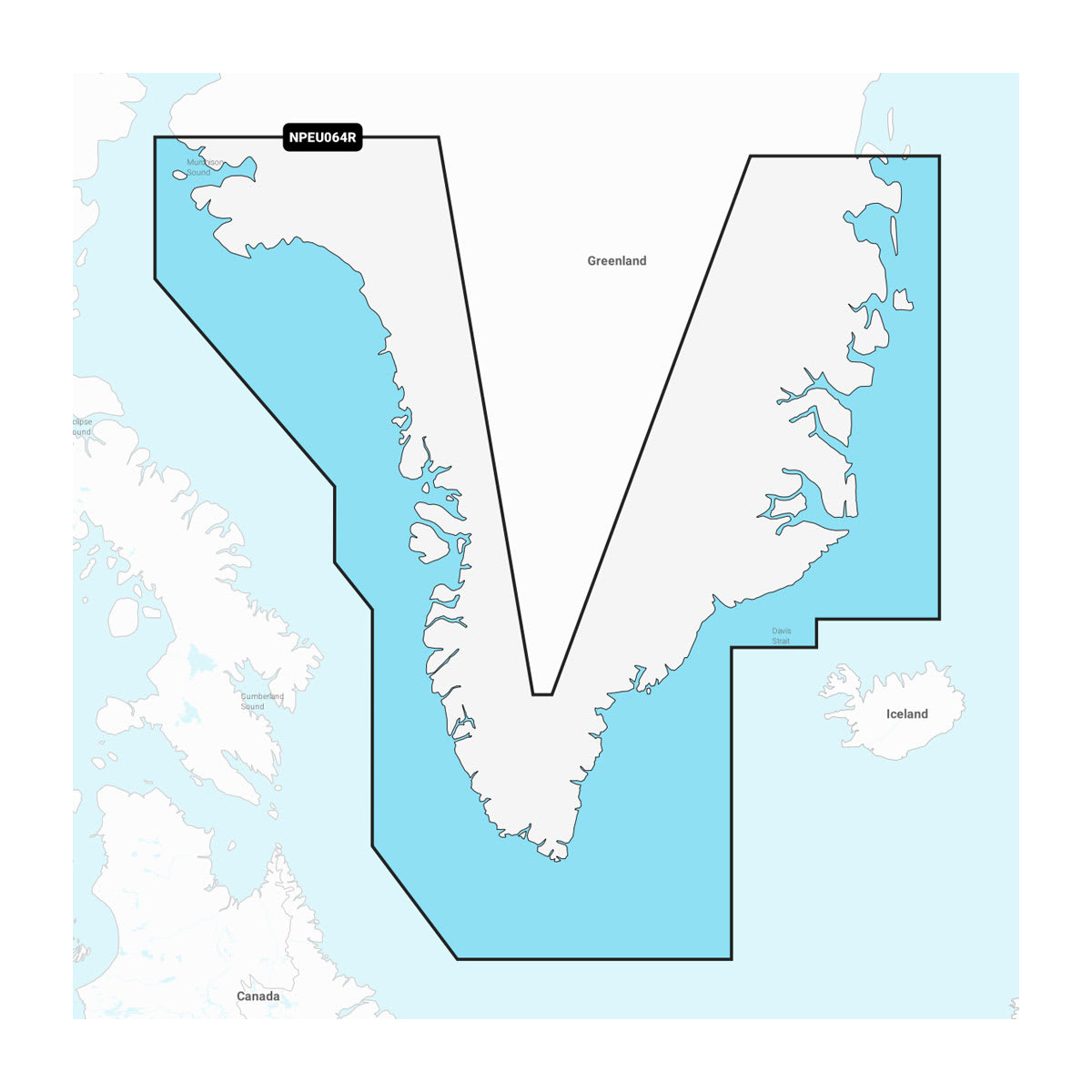 Grønland - Søkort Navionics Platinum+™ | NPEU064R | microSD™/SD™ og et års abonnement