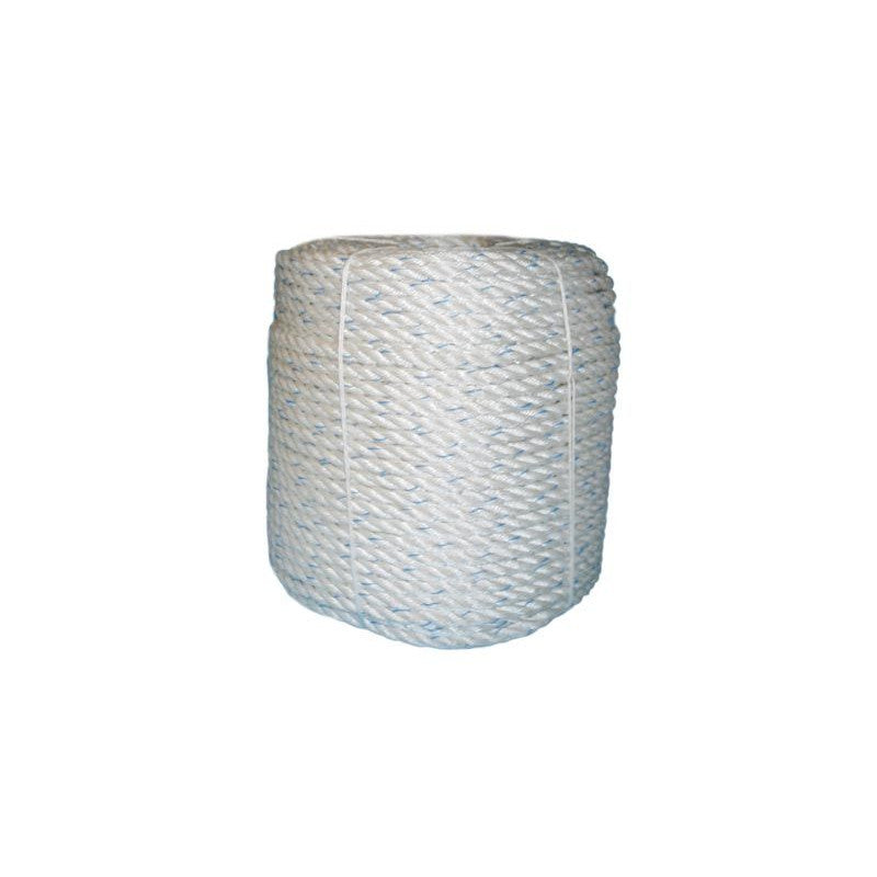 Dropline/sinking rope white/blue 6mm