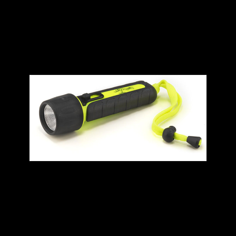 Lommelygte vandtæt IP67 m/LED-lys Bruger 4 stk. AA-batterier L2200323