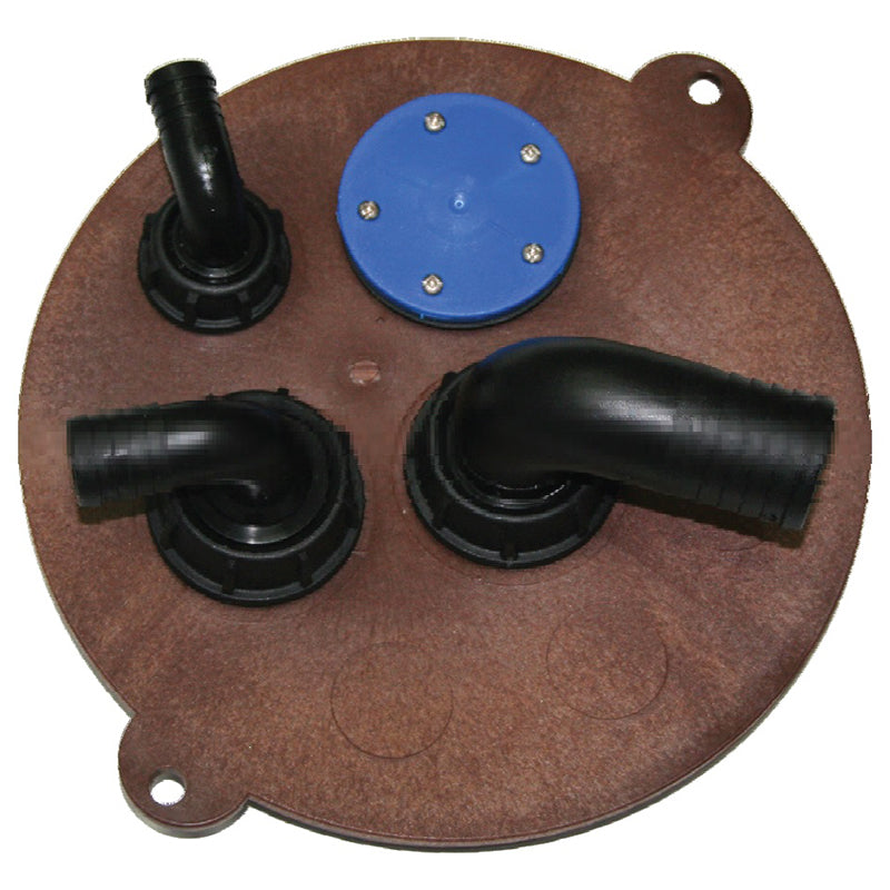 Inspektionsdeckel für Klärgrube H:230mm - schwarz
