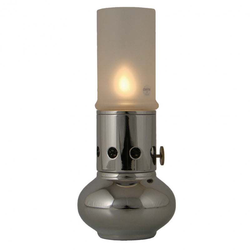 Ellipse table lamp, chrome matt gl