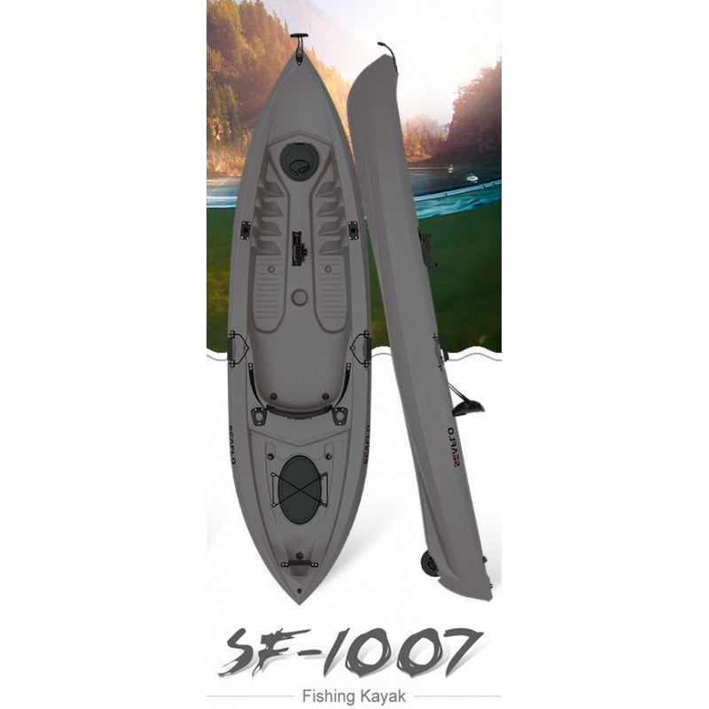Kayak, adult/fish, grey, sport, 305cm