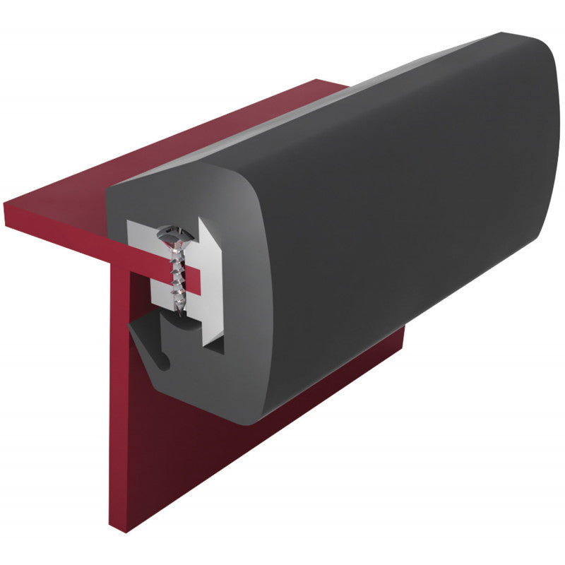 Fenderliste 20m grå/sort pr. m