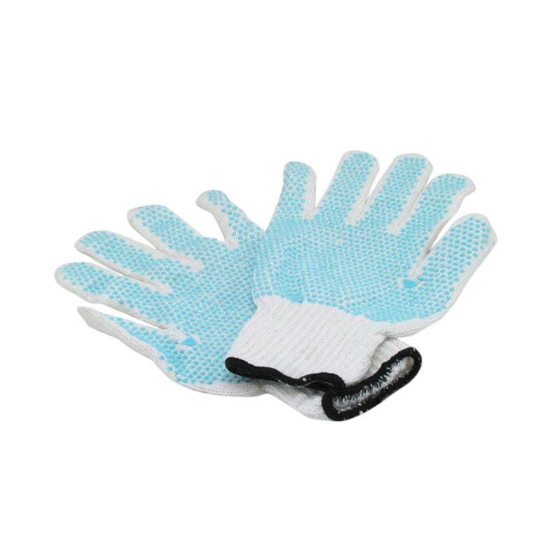 Fishing glove, knitted with dotter