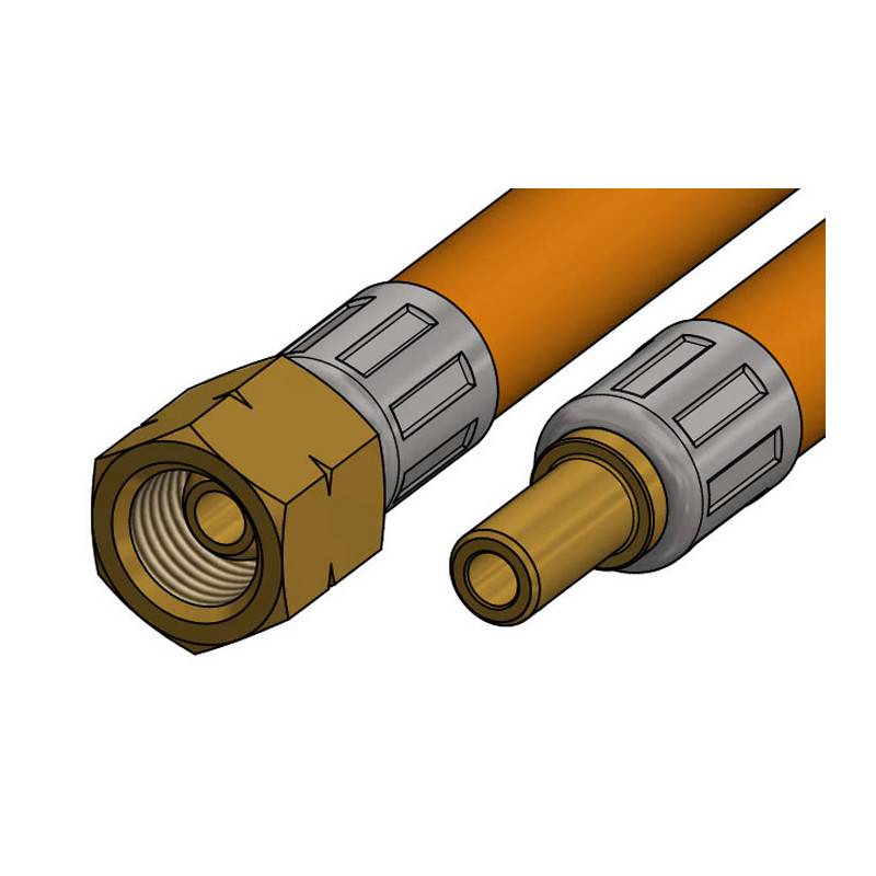 Gasschlauch 1,2 m, 1/4 Zoll mit 8 mm Düse