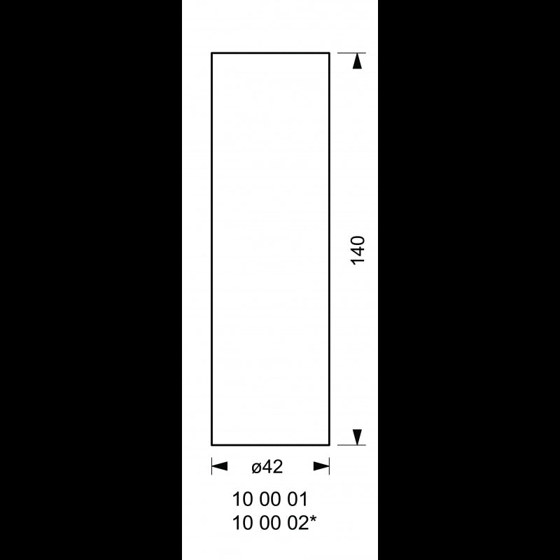Lampeglas til Passenger/Ship Ø42x140mm