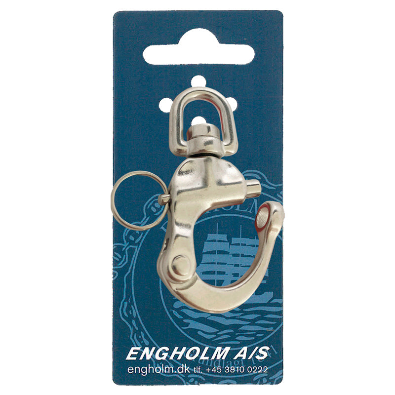 Fokkeskødehage rustfri m/svirvel