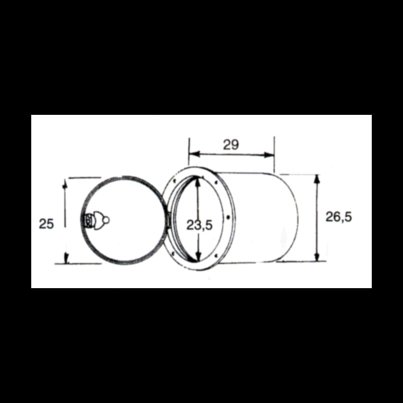 Built-in container with hatch