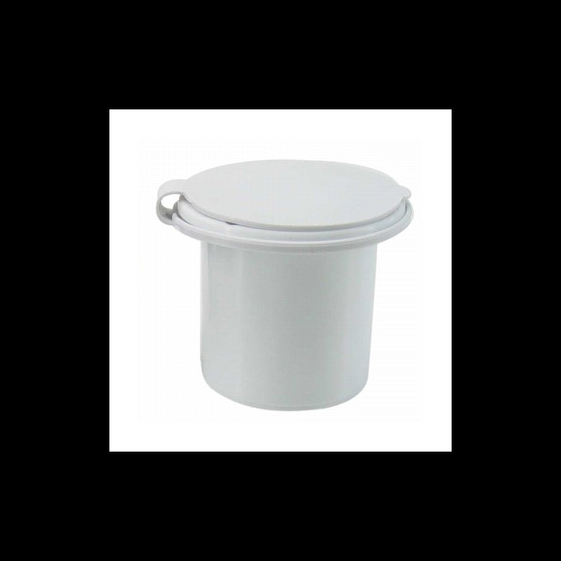 Zimmer mit Dusche mit Deckel, rund, weiß
