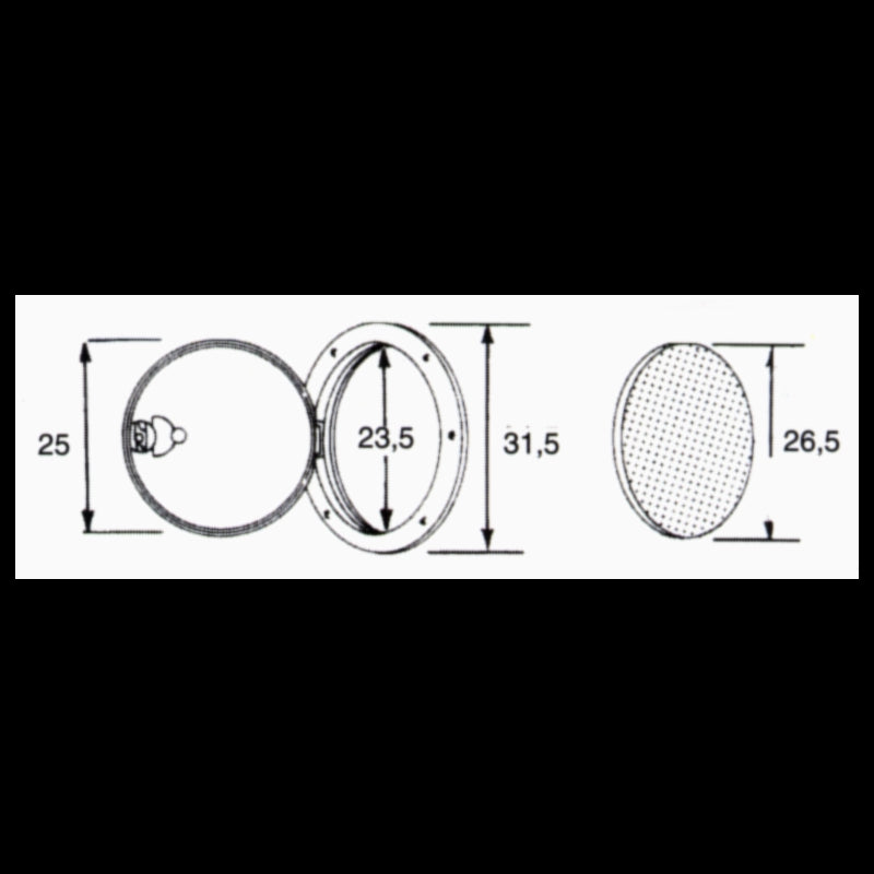 Inspection hatch with handle Ø 31.5