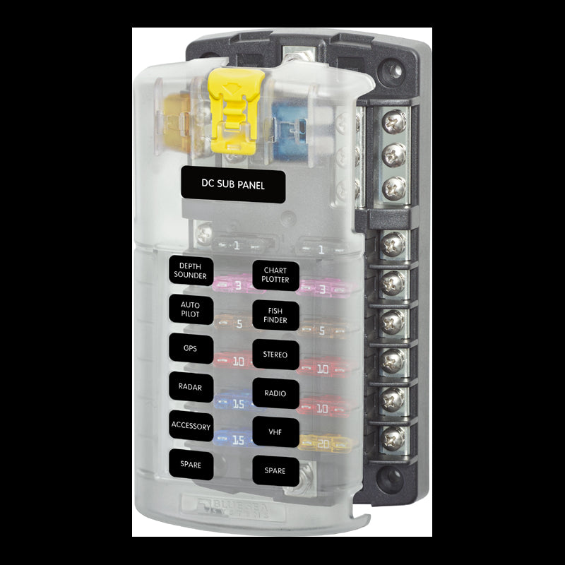 Fuse holder Blue Sea clear lid 85x165