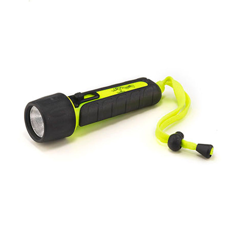 Lommelygte vandtæt IP67 m/LED-lys Bruger 4 stk. AA-batterier L2200323