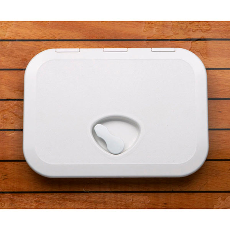 Luke aus grauem Kunststoff, H: 270 x 375 mm