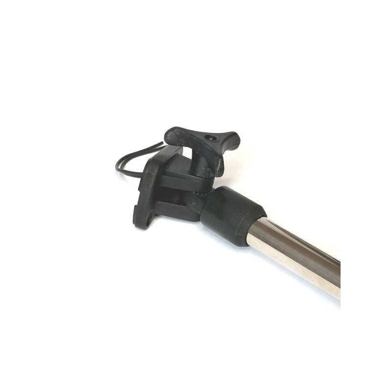 Lanterne,hvid,nedfældb.stander