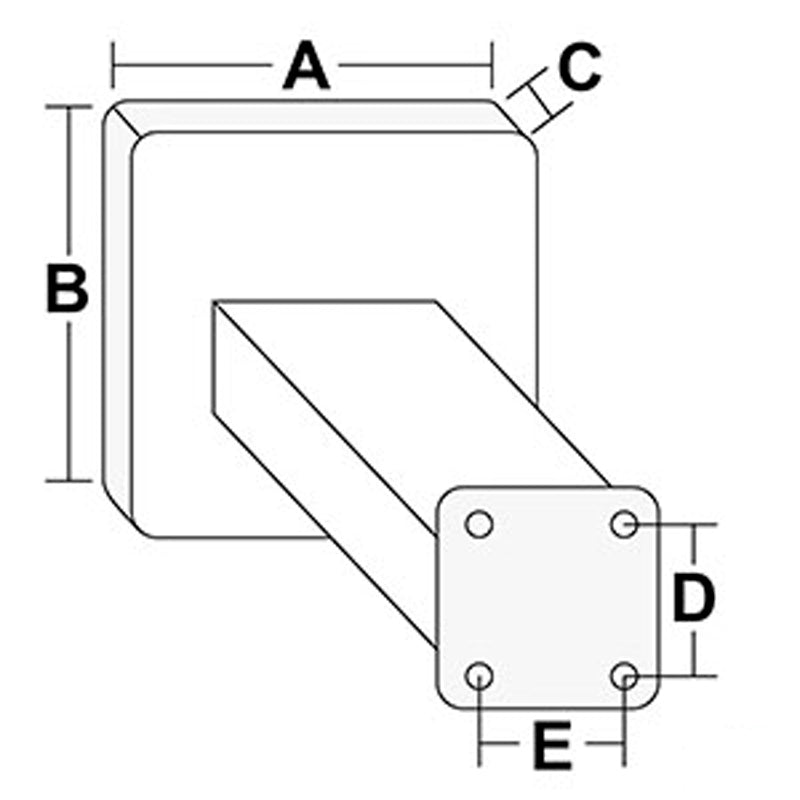 Lifting bracket aluminum for engine O0500369 5hp Max. 30 kg