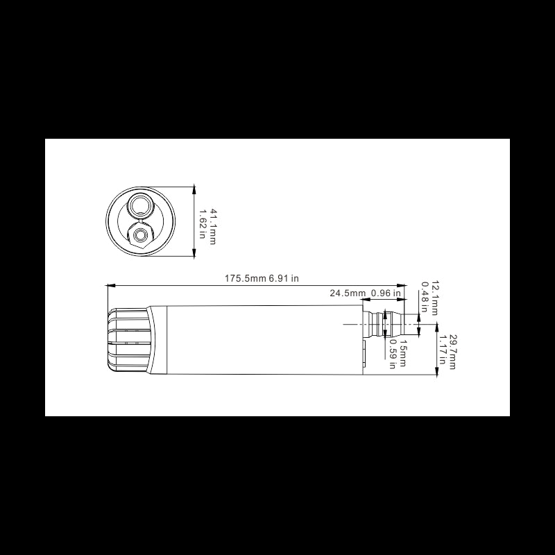 Vand- dieselspumpe inline/nedsænkn 12V