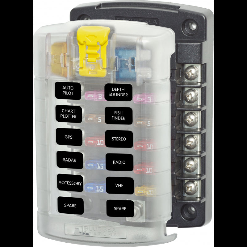 Fuse holder Blue Sea clear lid 85x133