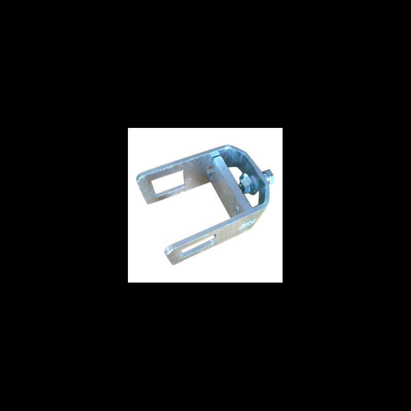 Clamping bracket f/40x40 tube 40x80 vange