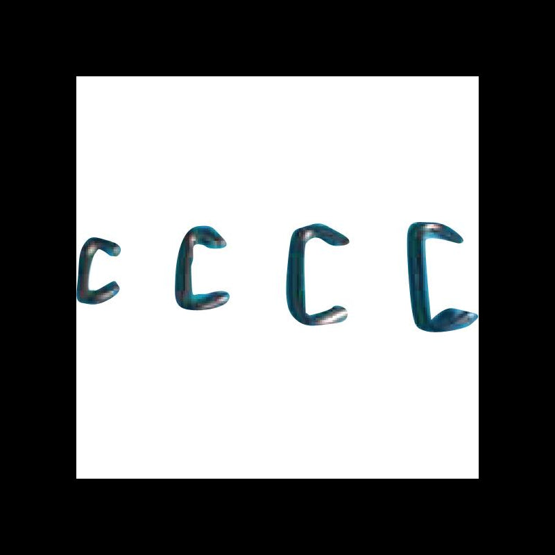 Clips, steel for elastic Ø 4mm