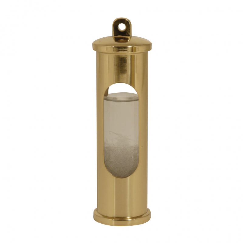 Storm glass, polished brass