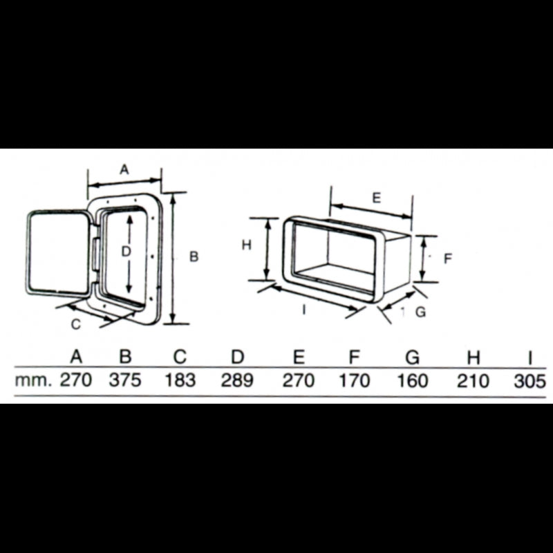 Top Line hatch w/box