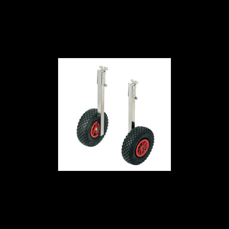 Transport wheel set foldable