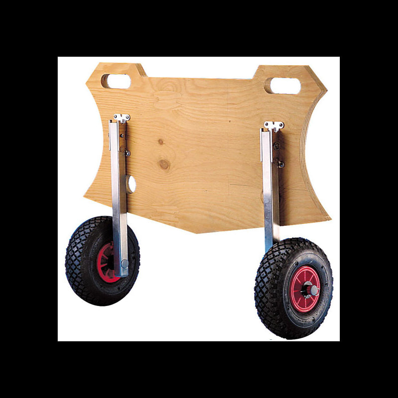 Transport wheel set foldable